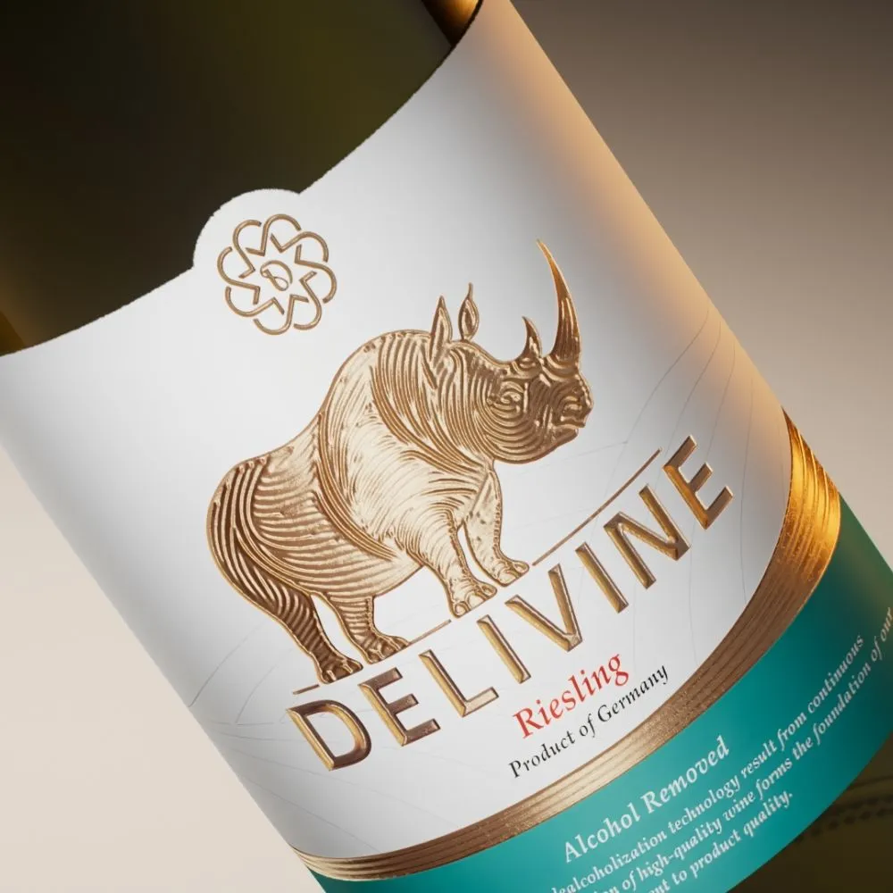 【DELIVINE 德易喝】雷司令無酒精白酒 750ml × 1入(風味飲・犀牛・零酒精・葡萄酒脫醇)