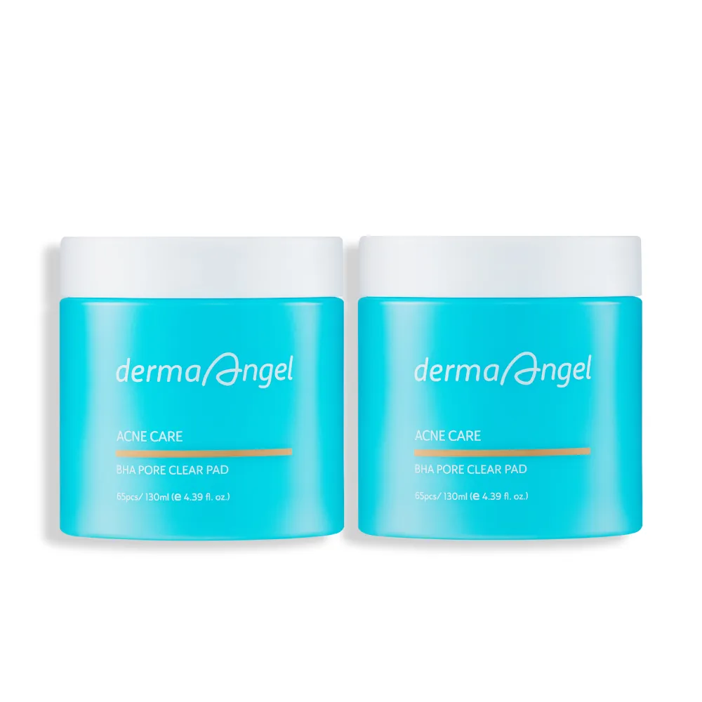【derma Angel 護妍天使】毛孔淨化爽膚棉片 - 水楊酸煥膚配方二入組 (65片)