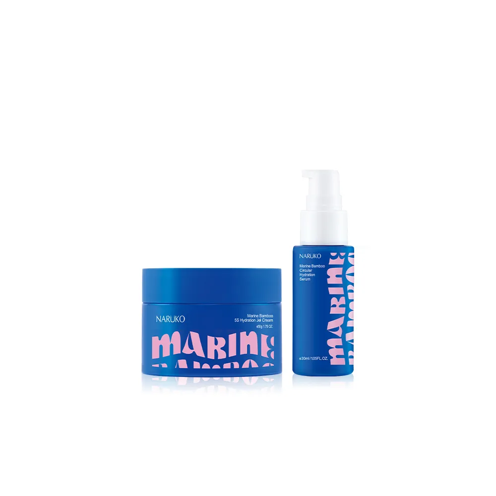 【NARUKO 牛爾】海生竹舒敏360水循環精華30ml+海生竹5S滲透水凝膜50g(急速修護補水 澎彈神隊友)
