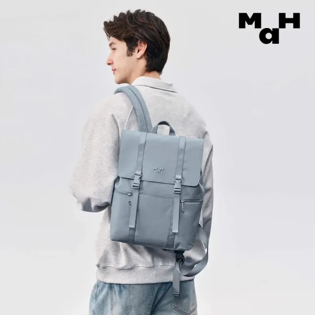 【MaH】雙11 官方旗艦館 Siro系列 岩石灰 後背/筆電包/雙肩包 防潑水(14吋/11L)
