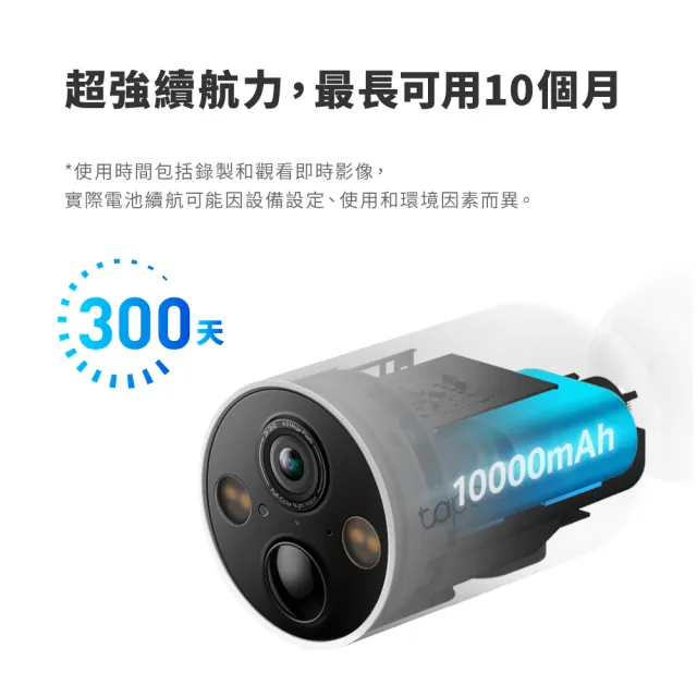 【TP-Link】2K 磁吸式Wi-Fi監視器 400萬畫素 無線網路攝影機 電池機 IP CAM 142°廣角/全彩夜視(Tapo C425)