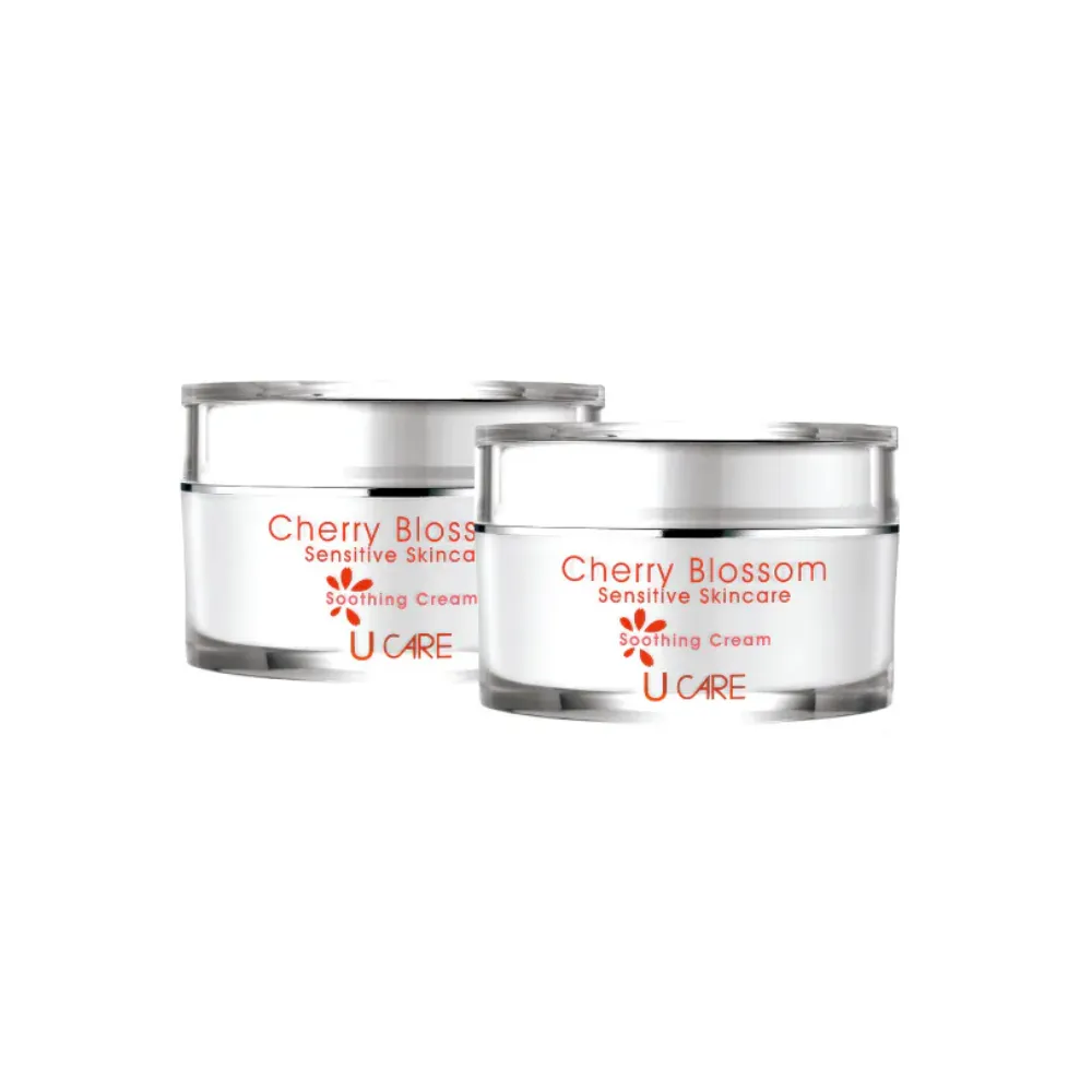 【U CARE】植純柔敏櫻花霜 50ml(1+1入組)