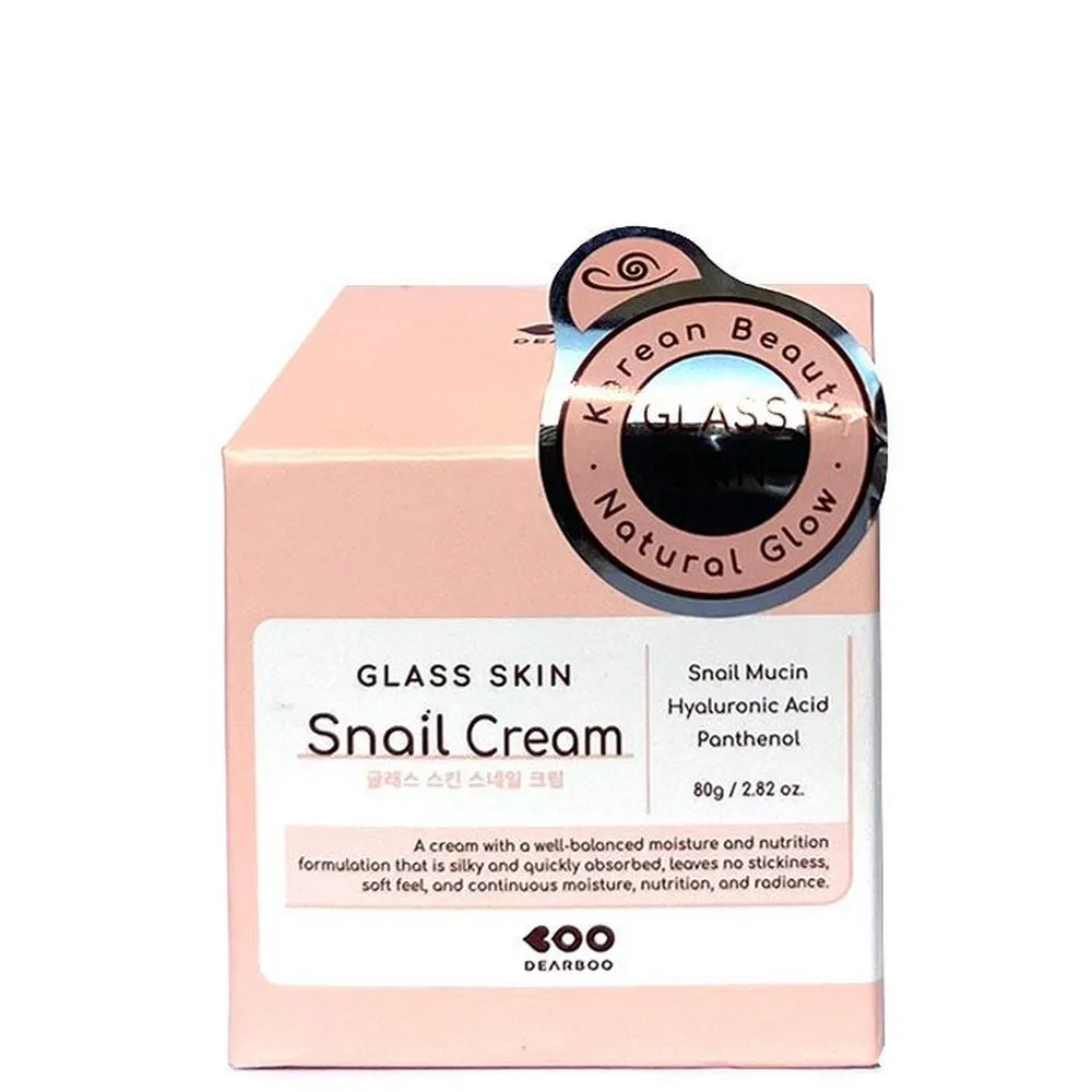 【韓國美膚】DEARBOO 蝸牛原液+玻尿酸+B5 全效修護乳霜 80g(蝸牛霜 日霜 晚霜)