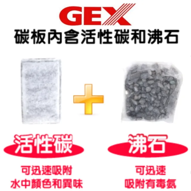 【GEX】五味 烏龜 專用過濾器替換棉 1盒2入×3 兩棲 碳板 活性碳(角落、三用強力過濾器專用替換棉1152三盒)