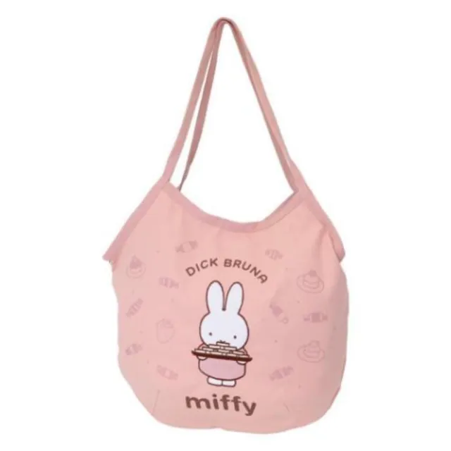 【小禮堂】米飛兔 棉質肩背氣球包 粉烘焙款