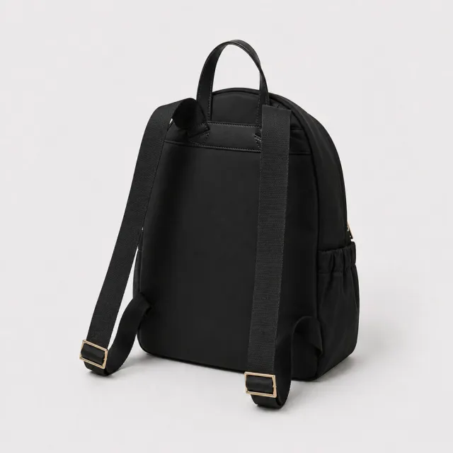 【KATE SPADE】Carter 輕量尼龍後背包-經典黑色｜A4大容量 通勤旅行雙肩包