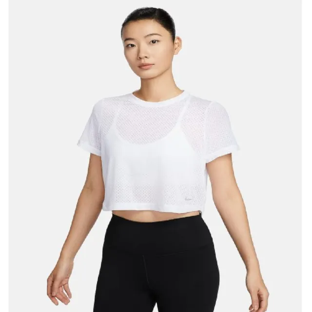 【NIKE 耐吉】AS W NK ONE CLASSIC DF BRTH SS 白色 運動上衣 洞洞 短版 透氣 女款 FN4118-100