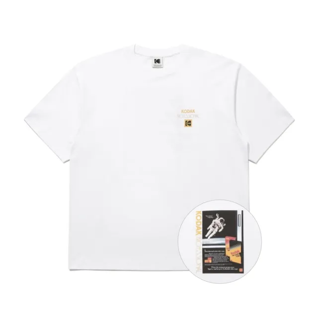 【KODAK Apparel】官方旗艦館 柯達 男女同款 短袖T恤 RGB Sorona 阿波羅 WHITE 白色 / KB602009WHT