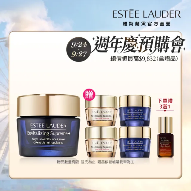【Estee Lauder 雅詩蘭黛】無敵膠原家族日夜保養組(膠原藍霜75ml贈膠原霜15mlx2+膠原藍霜15mlx2)
