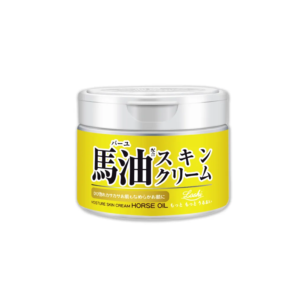 【日本LOSHI】馬油植萃水潤保濕軟化角質全身保養護膚霜220g/罐(修護肌膚萬用乳霜多效護理潤膚面霜)