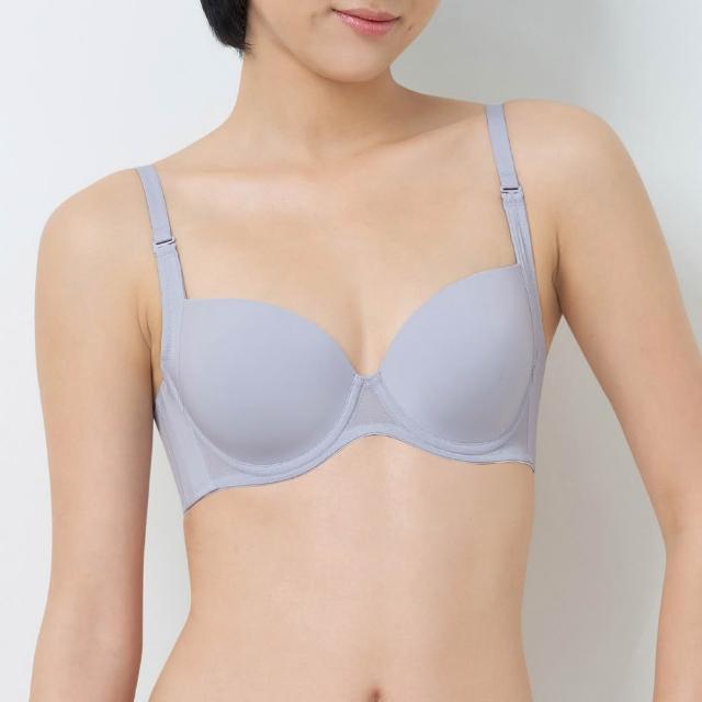 【Triumph 黛安芬】裸感無痕系列 抗菌透氣內衣(煙燻紫)