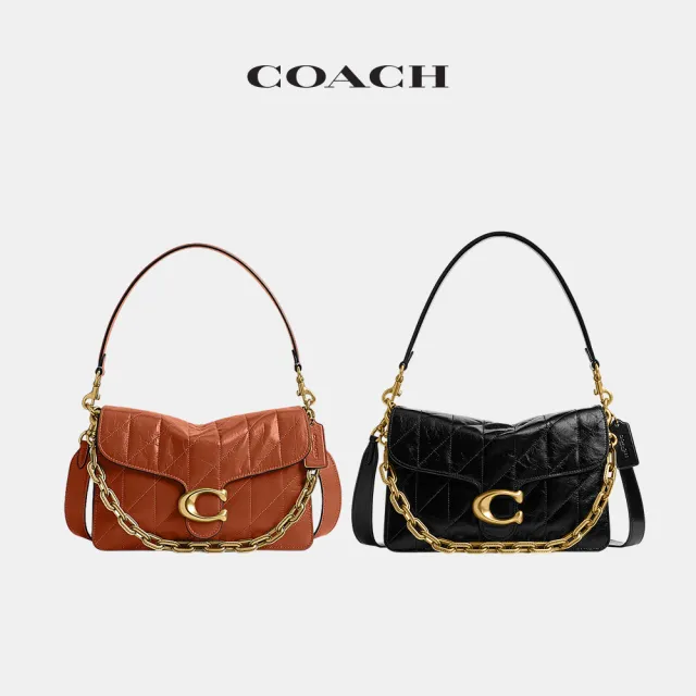 【COACH】蔻馳官方直營 CHAIN TABBY絎縫鏈條單肩包-多色任選(CAF55)
