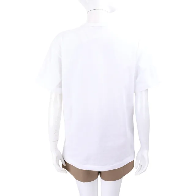 【川久保玲】COMME des GARCONS PLAY 紅愛心刺繡補丁白色短袖純棉T恤 精品TEE