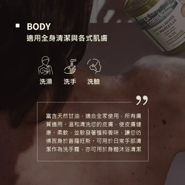 【La Corvette】香氛馬賽潔膚露/液態皂500ml-羊奶