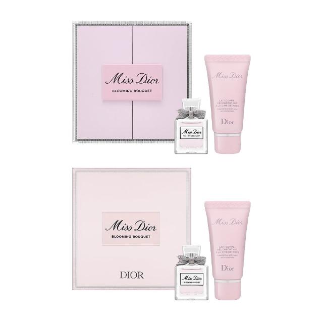 【Dior 迪奧】Miss Dior 花漾迪奧淡香水禮盒(國際航空版.淡香水5ml+身體乳20ml)