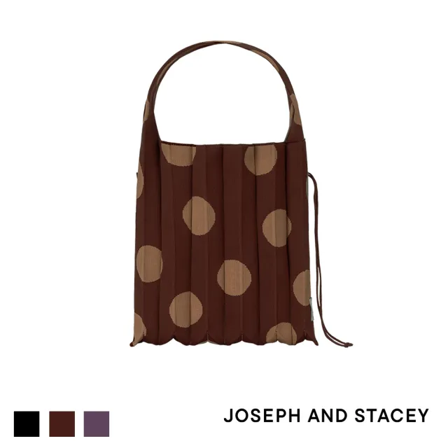 【JOSEPH AND STACEY】官方直營針織點點百褶包-大-多色(JS百褶包/韓系/uniarts)