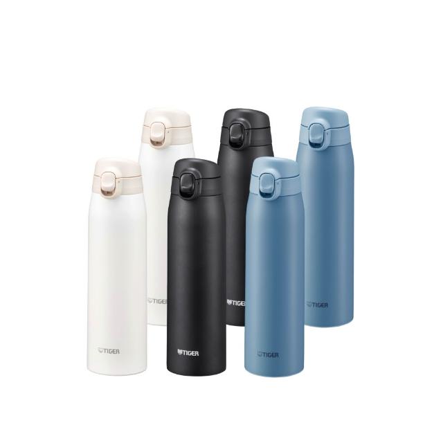 【TIGER 虎牌】買1送1雙層不鏽鋼保溫瓶600ml(MCT-T060彈蓋真空/保溫保冰/mo獨家)