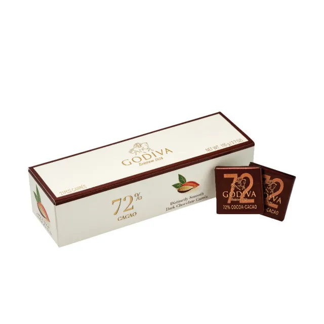 【GODIVA】片裝72%黑巧克力禮盒21片裝(生日禮、情人節、中秋禮)