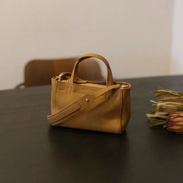 【米蘭精品】現貨+預購真牛皮側背包真皮包包單肩斜背包手提包水桶包高級感百搭女包包3款ma1ml30 C