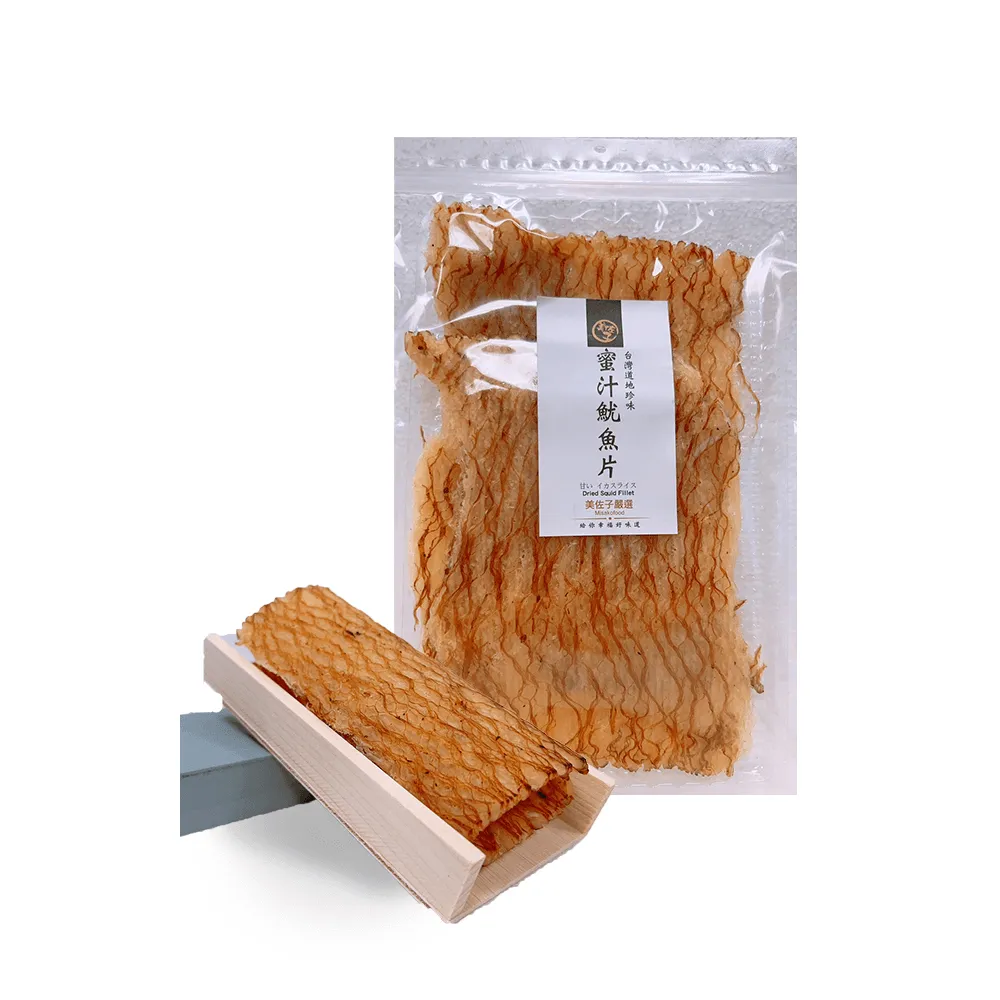 【美佐子MISAKO】海味系列-蜜汁魷魚片 4入組(80g*4入組)