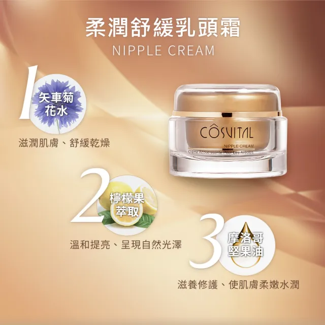 【Gennies 奇妮】修復彈力霜100mlx2入+舒緩乳頭霜50ml(孕期產後/撫紋修護/哺乳修護/超值3入組)