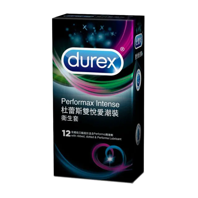 【Durex 杜蕾斯】雙悅愛潮裝保險套12入/盒