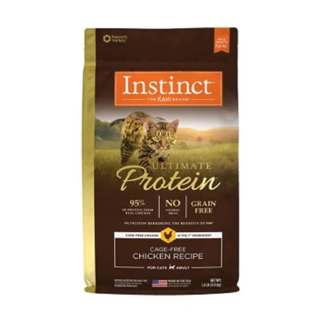 【Instinct 原點】皇極鮮雞成貓配方10lb(WDJ  純肉飼料 貓飼料 無穀飼料  肉含量95%)