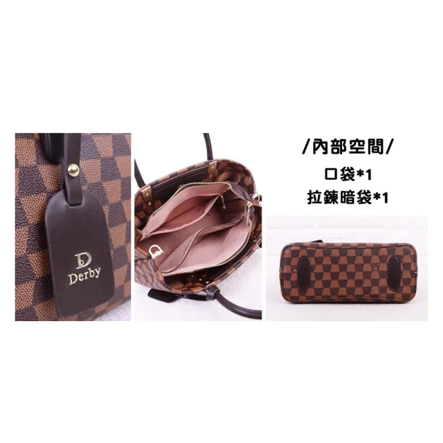 【SNOW.bagshop】雙11 手提包 三主袋 防水防刮皮革 肩背斜背附長背帶 中容量