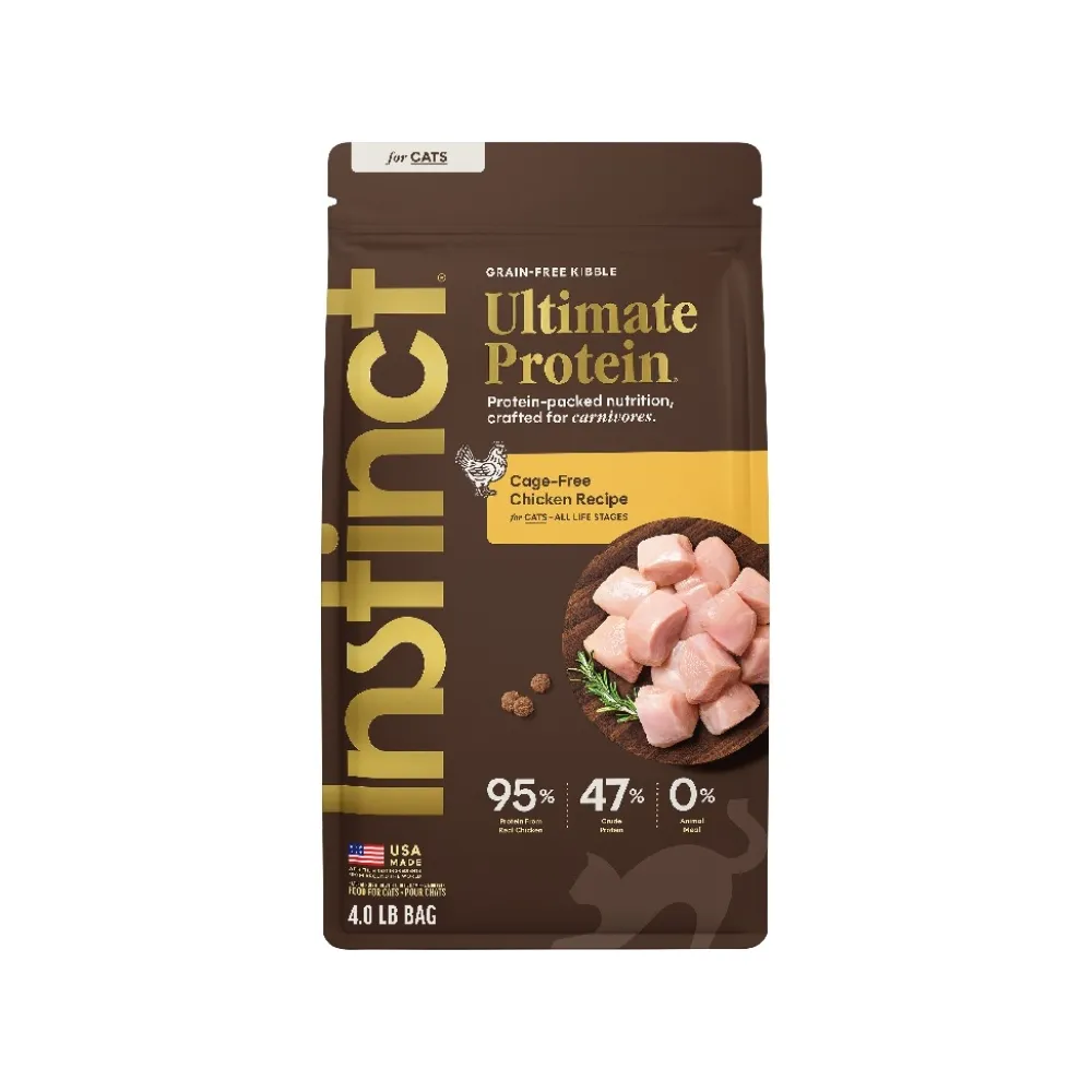 【Instinct 原點】皇極鮮雞成貓配方4lb(WDJ 純肉飼料 貓飼料 無穀飼料  肉含量95%)