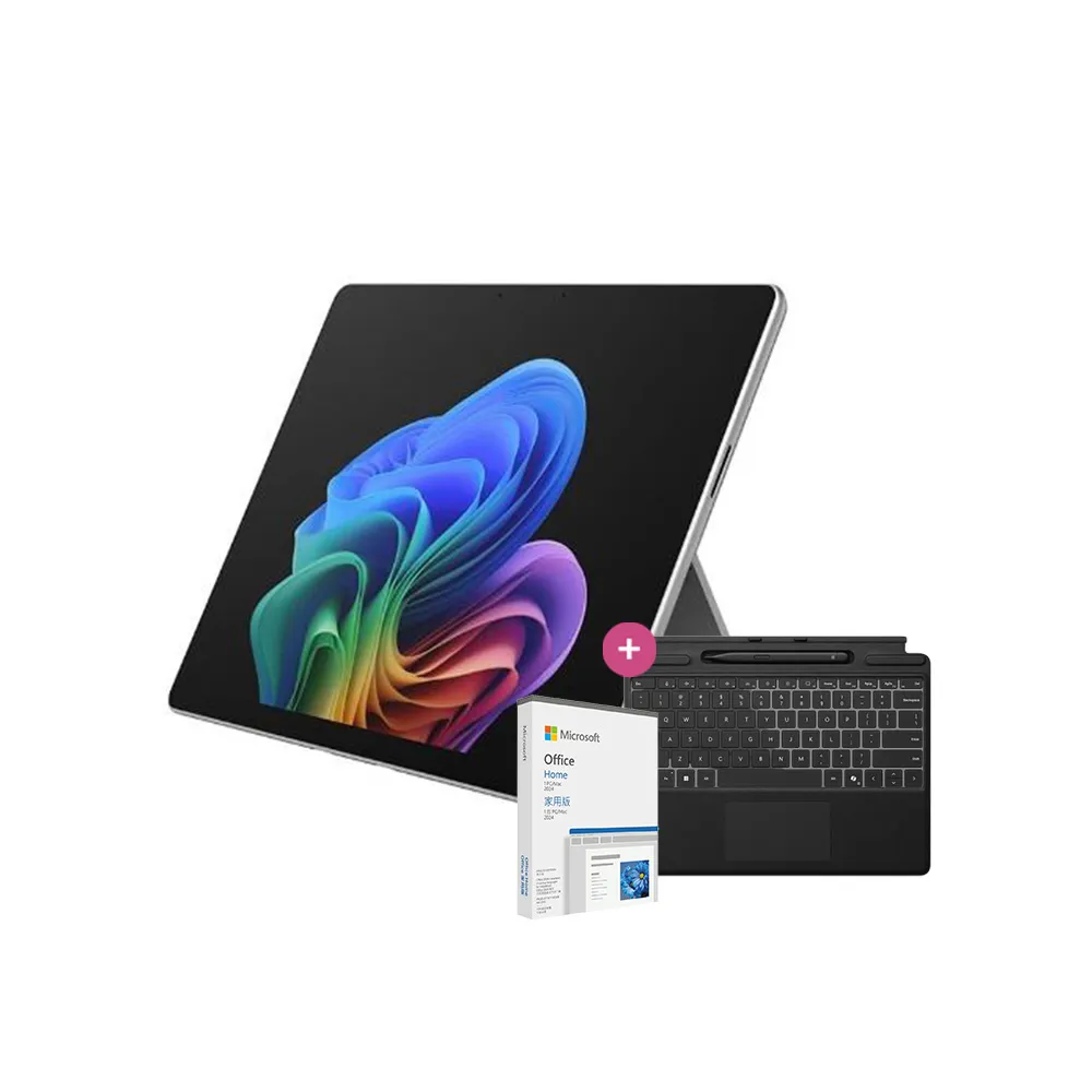 【Microsoft 微軟】鍵盤蓋組+2024組★Surface Pro-13吋觸控AI筆電(第12版/X2 Elite/16G/512G/OLED/W11H)