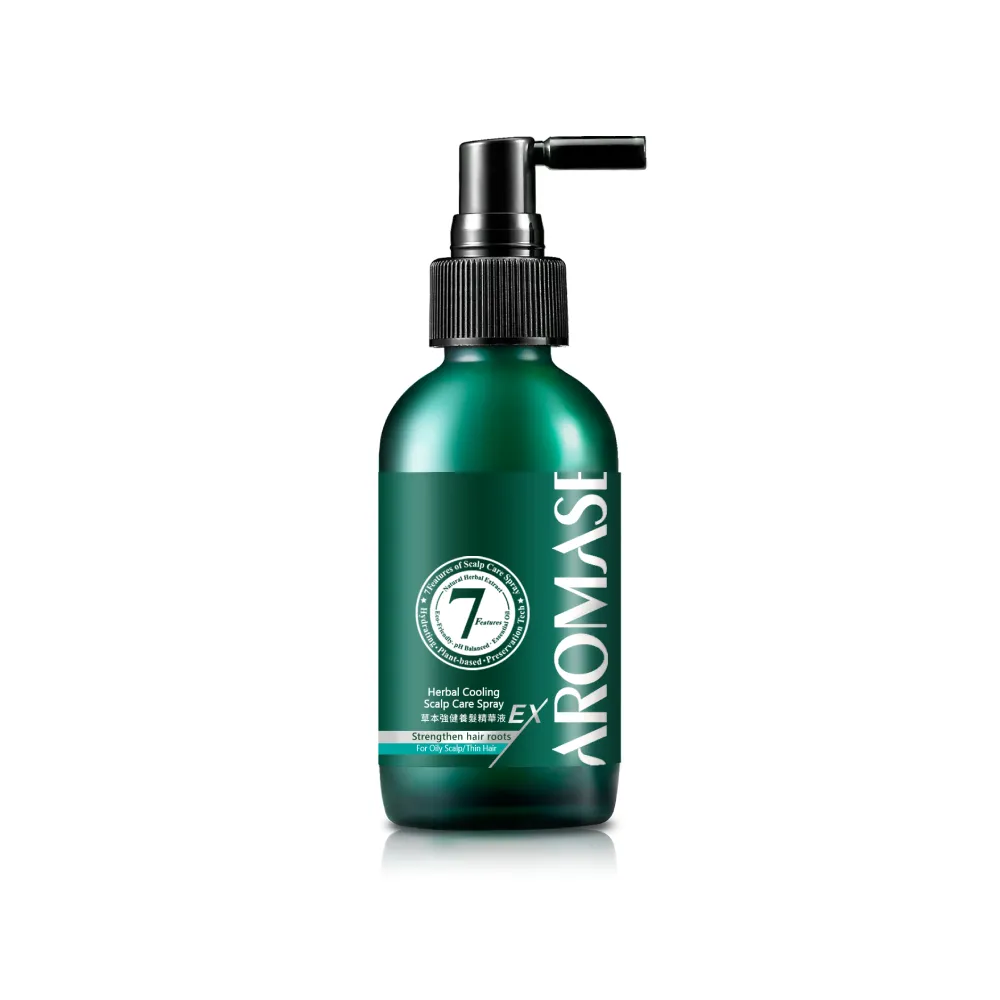 【Aromase 艾瑪絲】28日髮根強化計畫-進階版草本強健養髮精華液EX-涼感 115ml(髮密度養成/提升豐厚感)