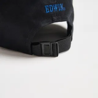 【EDWIN】配件 經典印花棒球帽(黑色)