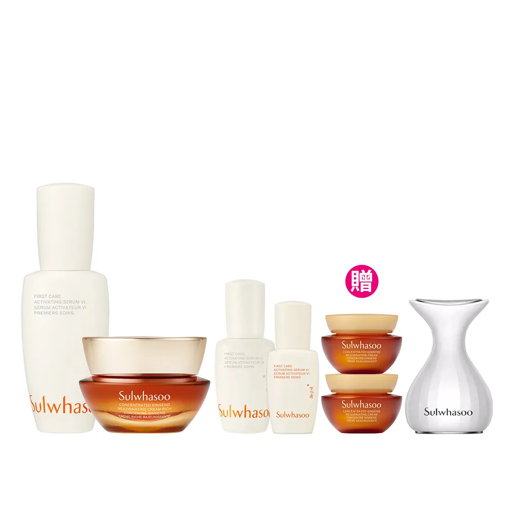 【Sulwhasoo 雪花秀】官方直營 潤燥回彈組(潤燥養膚精華60ml+滋陰蔘回彈霜30ml)