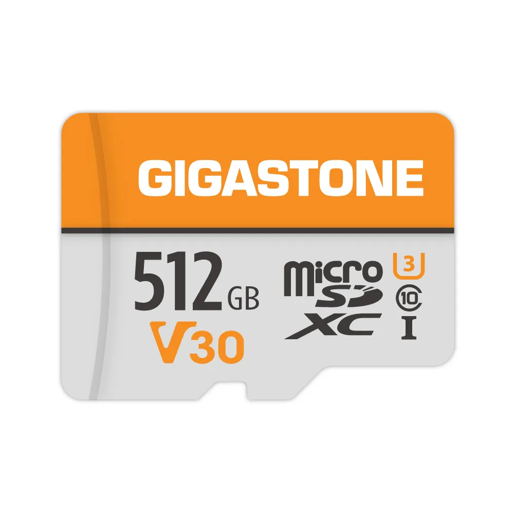 【GIGASTONE 立達】microSDXC UHS-Ⅰ U3 V30 512GB相機攝影記憶卡(支援相機/行車紀錄器/監視器)