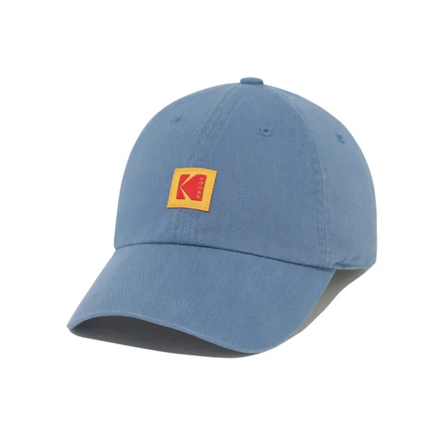 【KODAK Apparel】柯達 中性 帽子 / 可調式 方形織標Logo 棒球帽 LIGHT BLUE 淺藍 / KB627006LBL