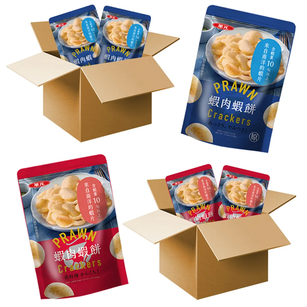 【華元】蝦肉蝦餅100gX12包X2箱(共24包)