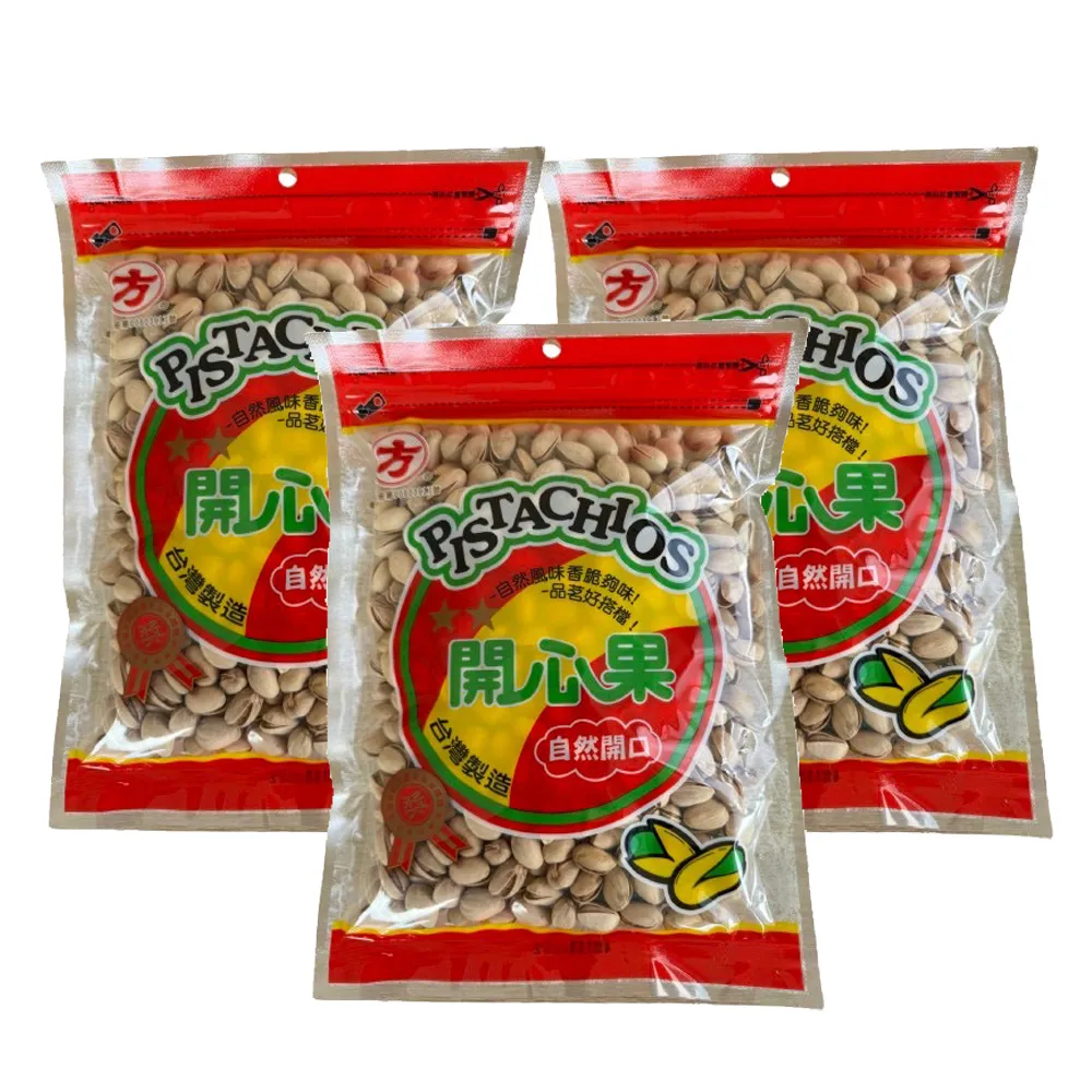 【源豐瓜子行】方 開心果600g 三入組(開心果)