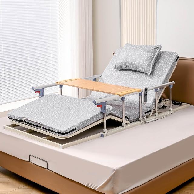 【慢慢家居】電動起身輔助器-起背抬腿款 含桌板扶手枕頭85cm (起床輔助器 電動起背器)