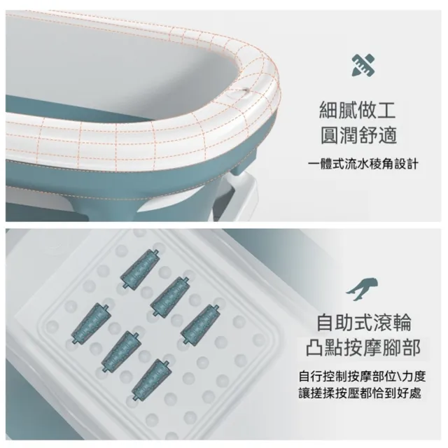 【KOGURE 小慕】大號加厚折疊泡澡桶 成人家用浴桶 塑料坐浴盆 可折疊浴缸 洗澡盆