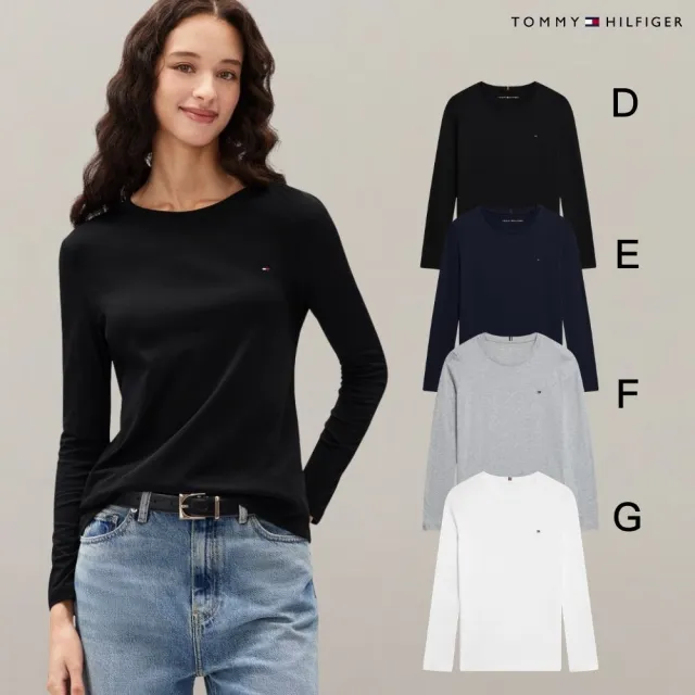 【TOMMY HILFIGER】官方旗艦館 經典男女款T恤再現 小LOGO LOGOT 圓領T