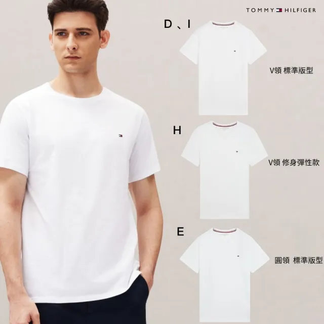 【TOMMY HILFIGER】官方旗艦館 男女短t 夏季T恤 圓領 V領
