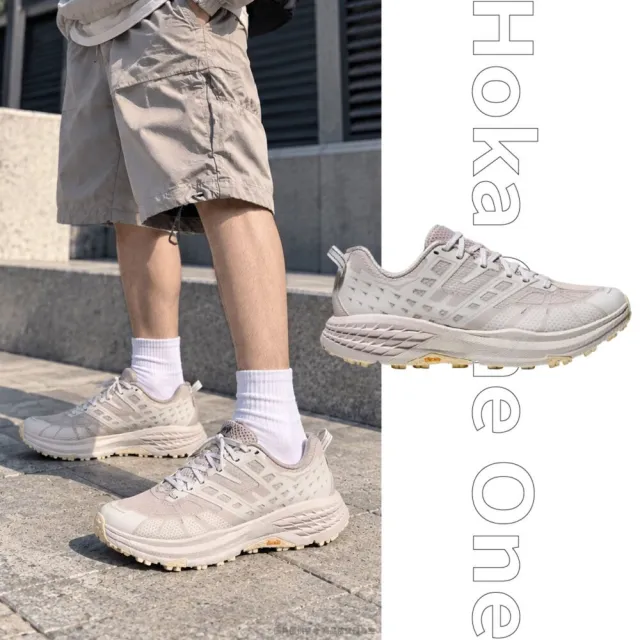 【HOKA ONE ONE】Speedgoat 2 TS 霜白色 厚底 增高 越野鞋 慢跑鞋 運動鞋 男鞋 HO1171910GTF