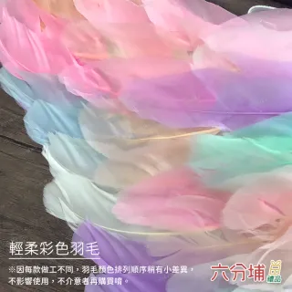 【六分埔禮品】彩色天使翅膀-兒童款(萬聖節派對裝扮兒童裝扮道具服獨角獸彩虹翅膀表演服漸層翅膀)