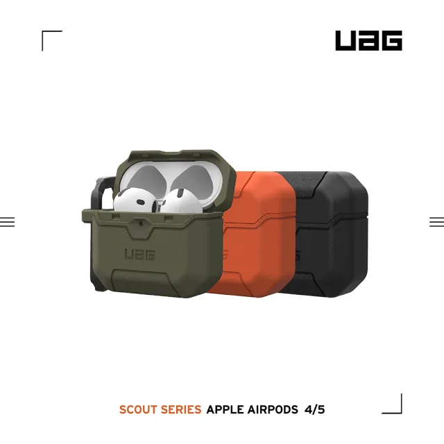 【UAG】AirPods 4/5 耐衝擊防塵保護殼(支援無線充電)