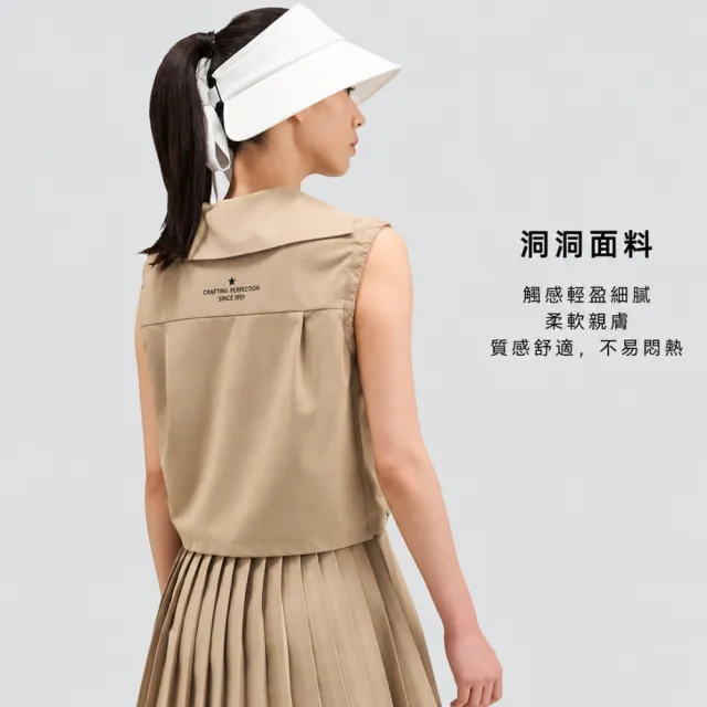 【HONMA 本間高爾夫】女款百摺連衣裙 2026春夏款 日本高爾夫專業品牌(XS~L 棕色/黑色 HWMX903R241)
