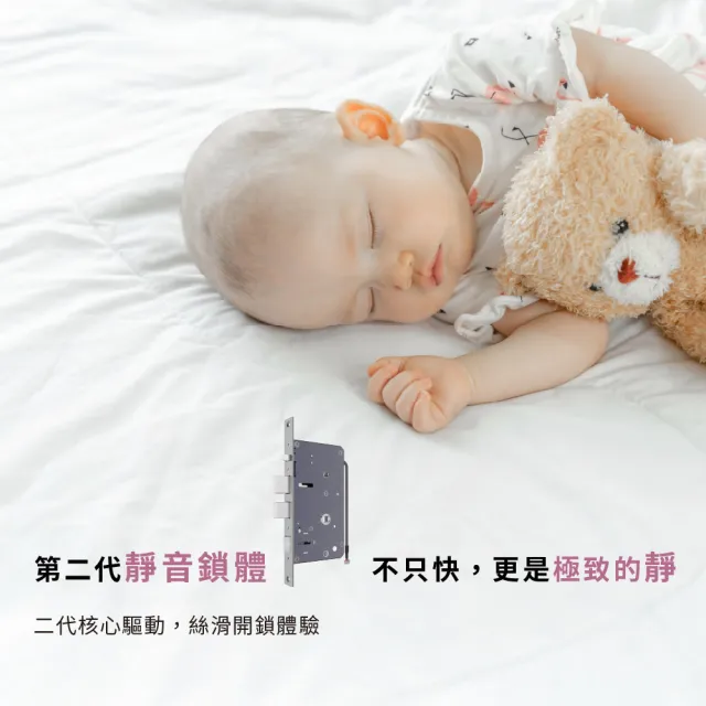 【HITACHI 日立】逸系列 旗艦級七合一推拉式電子鎖(兒童安全鎖/3D人臉/掌靜脈/全彩微光貓眼)HIT-FY10-T