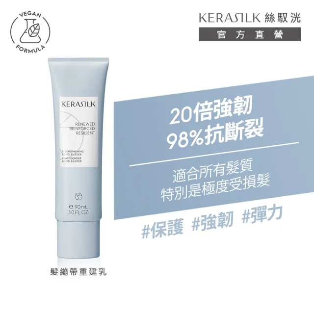 【KERASILK】髮繃帶重建乳90ml☆絲馭洸特殊個別處方(所有髮質適用/強韌防斷髮/光澤柔順/禮物)