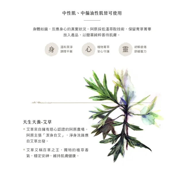 【阿原】艾草洗澡水-500mL(清潔同時保養)