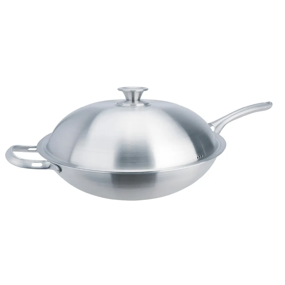 【CHEF 掌廚】316不鏽鋼 七層複合金中華鍋36cm(長柄炒鍋)