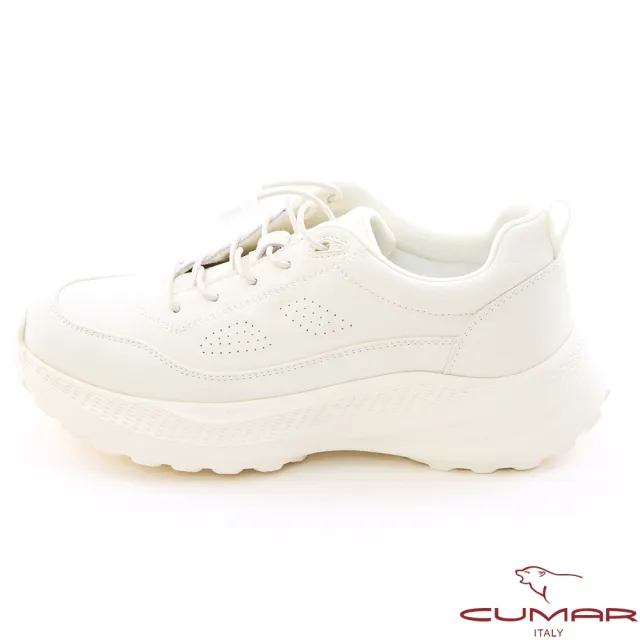 【CUMAR】頂級舒適厚底輕量休閒鞋726-505(白色 )